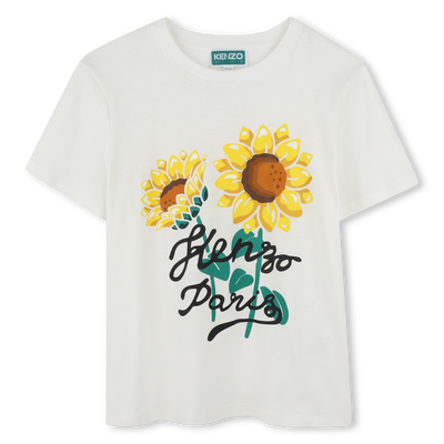T-shirt avec imprim&eacute; tournesol KENZO KIDS UNISEXE