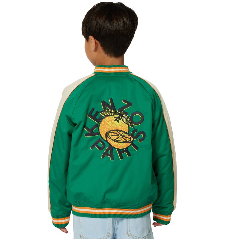 Blouson en satin de coton KENZO KIDS 
                    GARCON