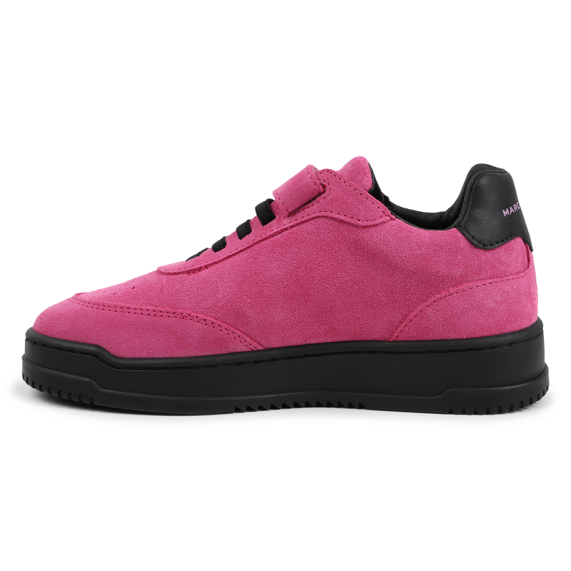 Baskets en cuir  de vachette à lacets THE MARC JACOBS 
                    FILLE