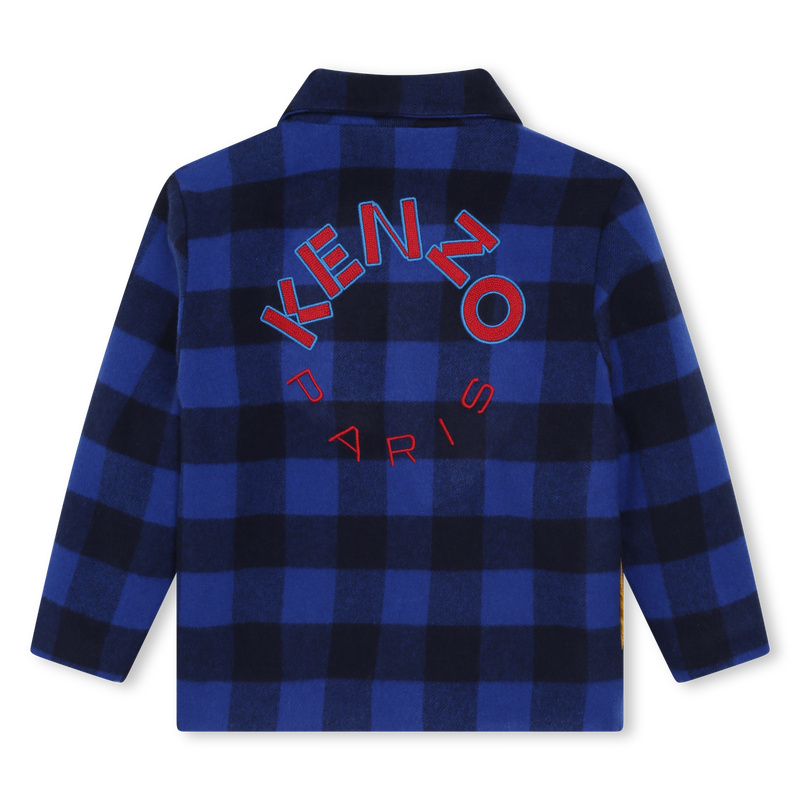 Veste à carreaux et broderies KENZO KIDS 
                    GARCON