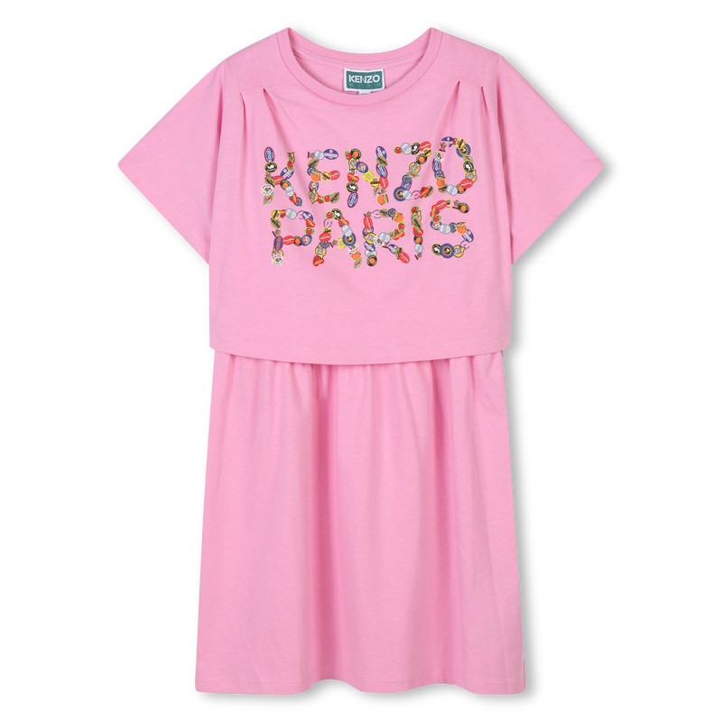 Robe 2-en-1 avec imprimé KENZO KIDS 
                    FILLE