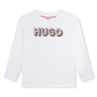 T-shirt avec imprim&eacute; sigle Hugo 
                    FILLE