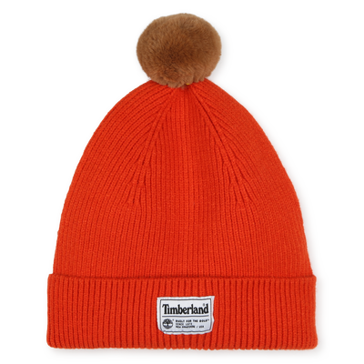 Bonnet &agrave; pompon en tricot TIMBERLAND GARCON