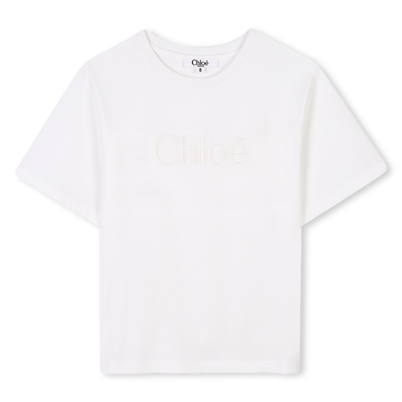 T-shirt avec logo brodé CHLOE 
                    FILLE