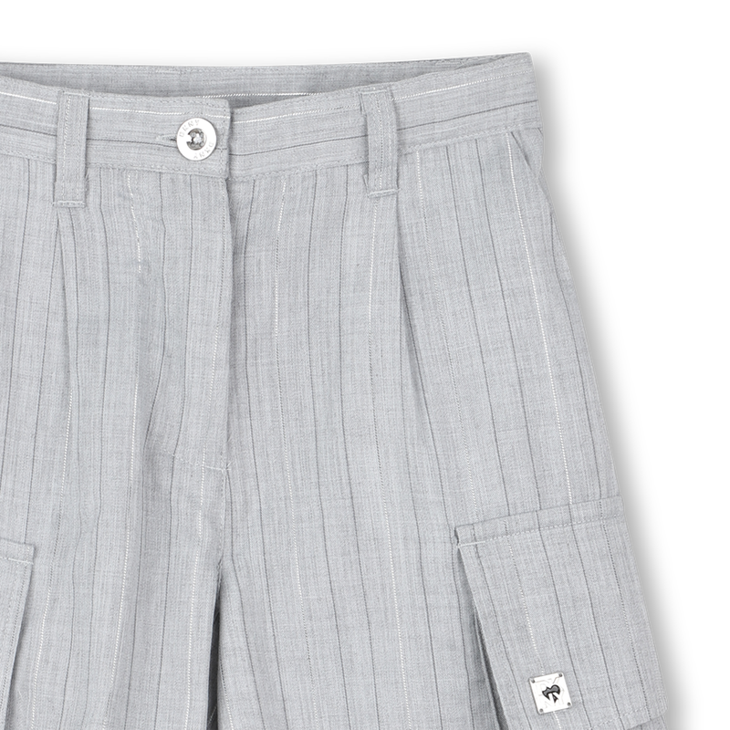 Short long &agrave; rayures tiss&eacute;es DKNY 
                        FILLE