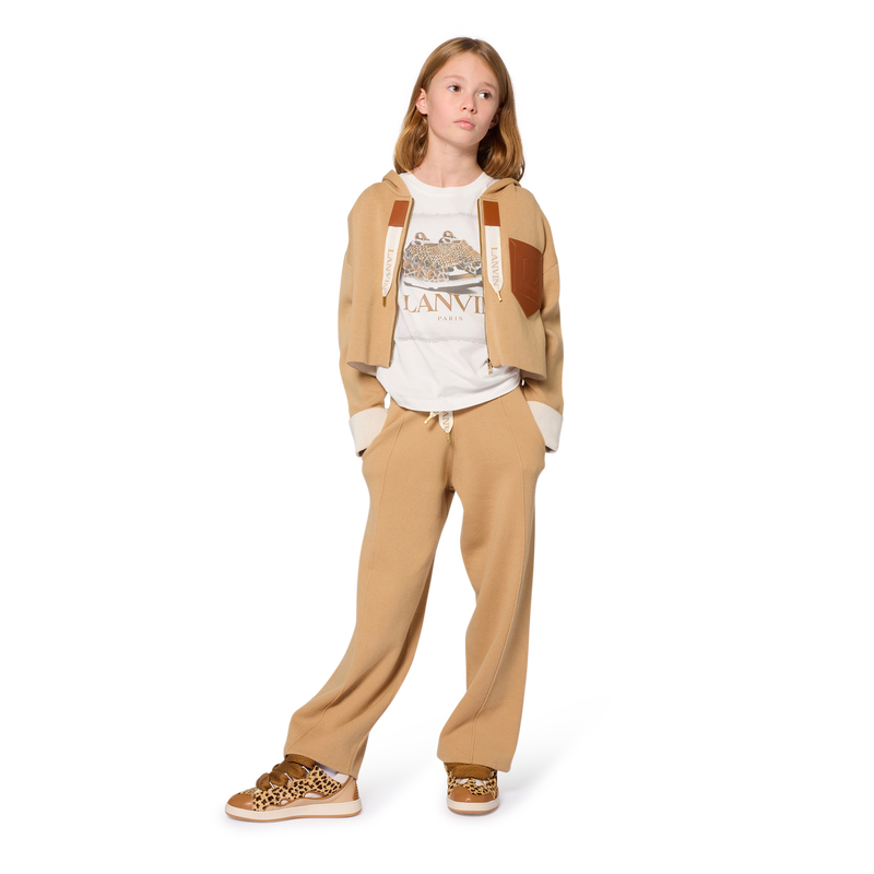 Cardigan en tricot &agrave; capuche LANVIN 
                        FILLE