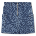 Jupe denim imprim&eacute; l&eacute;opard ZADIG & VOLTAIRE 
                    FILLE