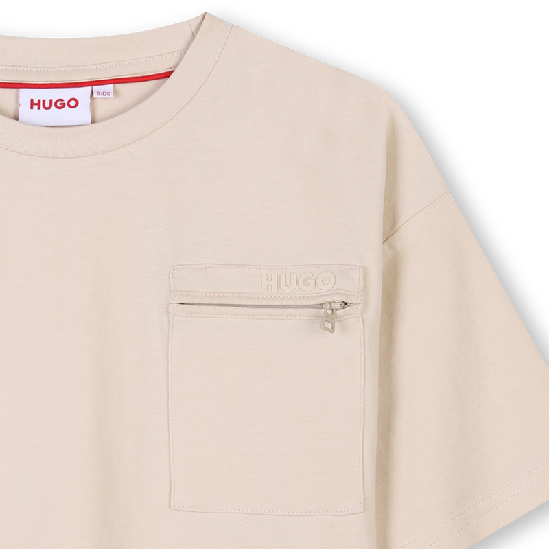 T-shirt poche zippée Hugo 
                    GARCON