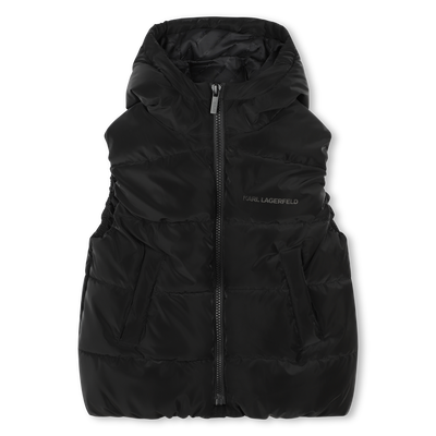 Doudoune à capuche sans manche KARL LAGERFELD KIDS GARCON