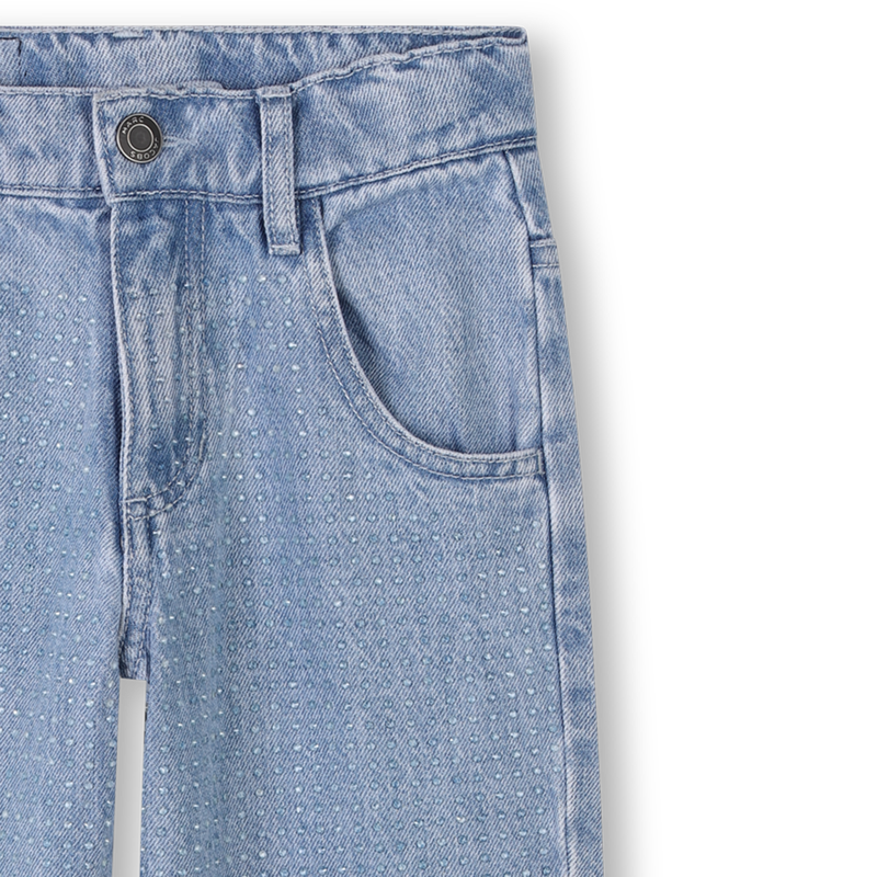 Jean avec strass transparents THE MARC JACOBS 
                    FILLE