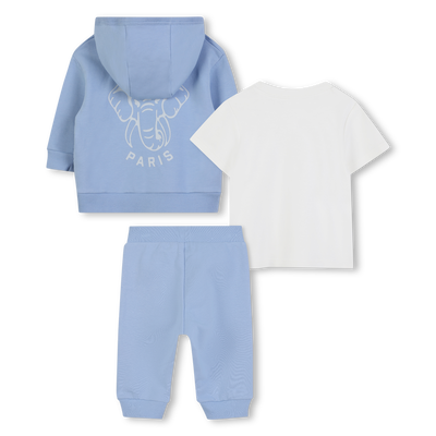 Ensemble tee-shirt + cardigan + pantalon KENZO KIDS UNISEXE