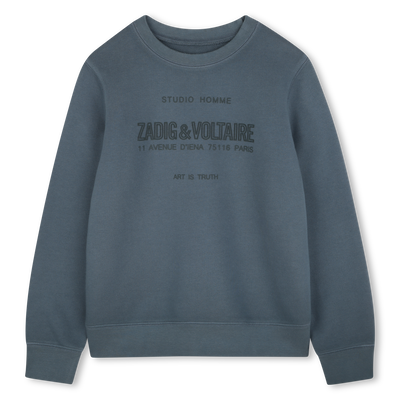 Sweat-shirt molletonn&eacute; ZADIG & VOLTAIRE GARCON