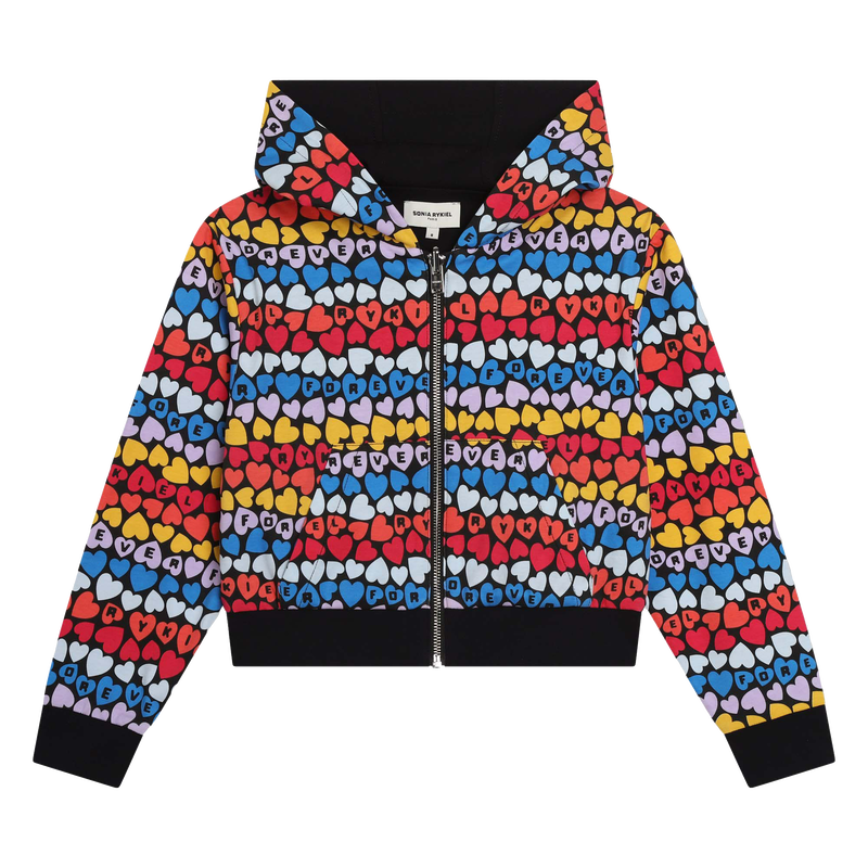 Sweat-shirt zippé à capuche SONIA RYKIEL 
                    FILLE