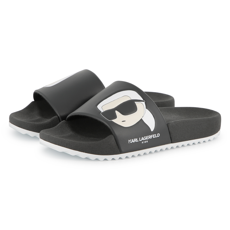 Claquettes à motif KARL LAGERFELD KIDS 
                    GARCON