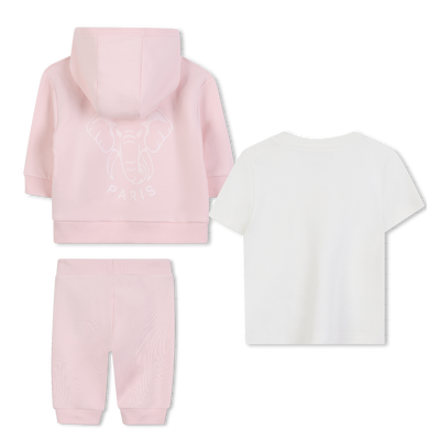 Ensemble tee-shirt + cardigan + pantalon KENZO KIDS UNISEXE
