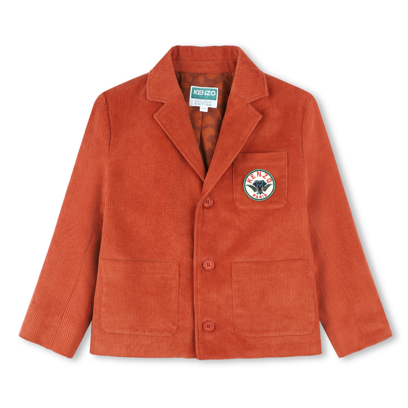 Veste de costume en velours KENZO KIDS 
                        GARCON