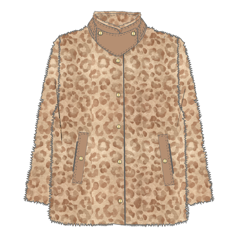 Blouson avec imprimé léopard CHLOE 
                    FILLE