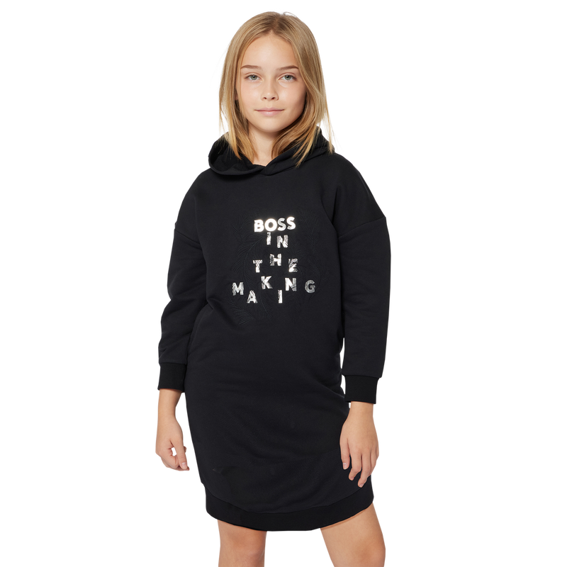 Robe sweat-shirt à capuche BOSS 
                    FILLE