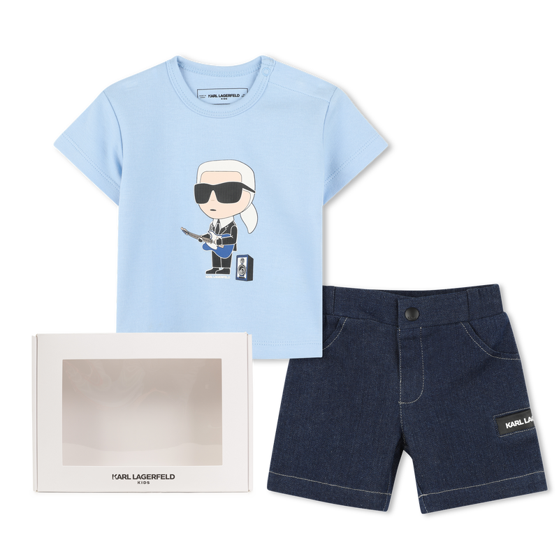 Ensemble T-shirt et bermuda KARL LAGERFELD KIDS 
                    GARCON