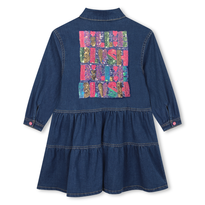 Robe en denim &agrave; col chemise BILLIEBLUSH 
                        FILLE