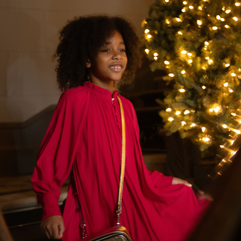 Robe de cérémonie avec volant LANVIN 
                    FILLE