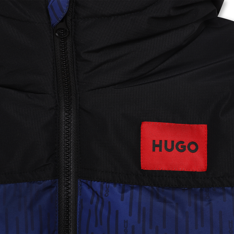 Doudoune imprimée à capuche Hugo 
                    GARCON