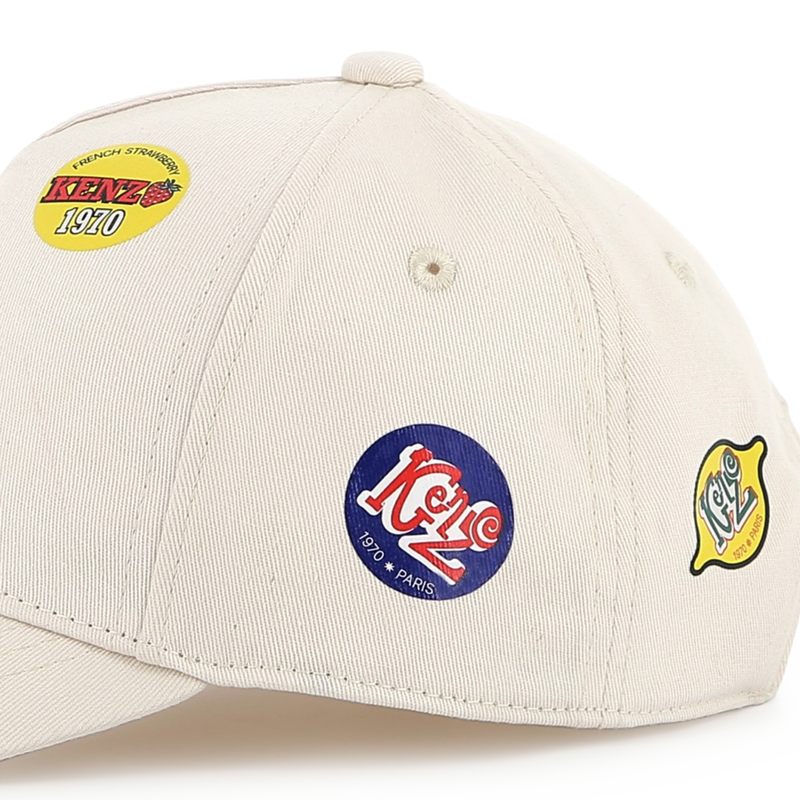 Casquette imprim&eacute;e en coton KENZO KIDS 
                        UNISEXE