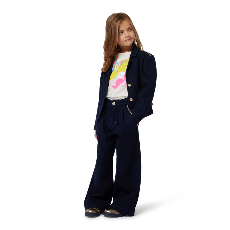 Veste en jean brodée au dos BILLIEBLUSH 
                    FILLE