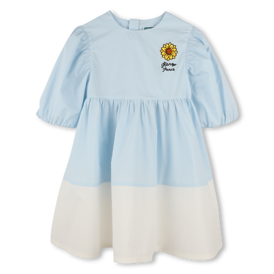 Robe &eacute;vas&eacute;e bicolore KENZO KIDS FILLE