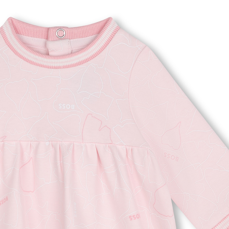 Robe avec bords-côtes rayés BOSS 
                    FILLE