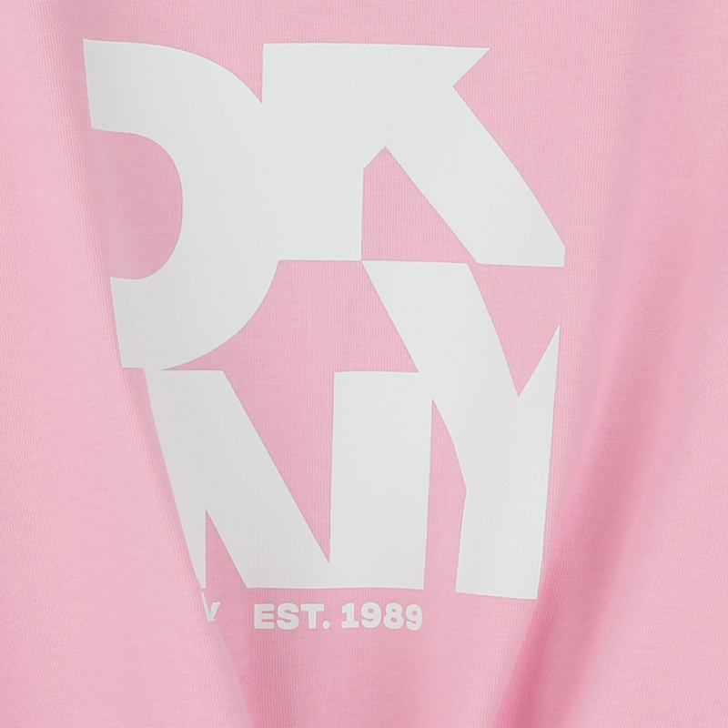 T-shirt noué en coton DKNY 
                    FILLE