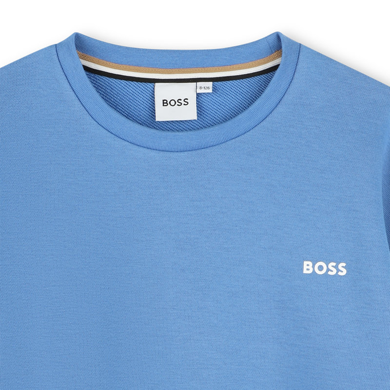 Sweat-shirt col rond uni BOSS 
                    GARCON