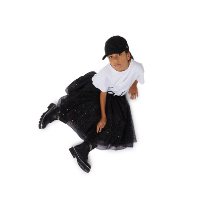 T-shirt avec sigle brodé en bas KARL LAGERFELD KIDS FILLE