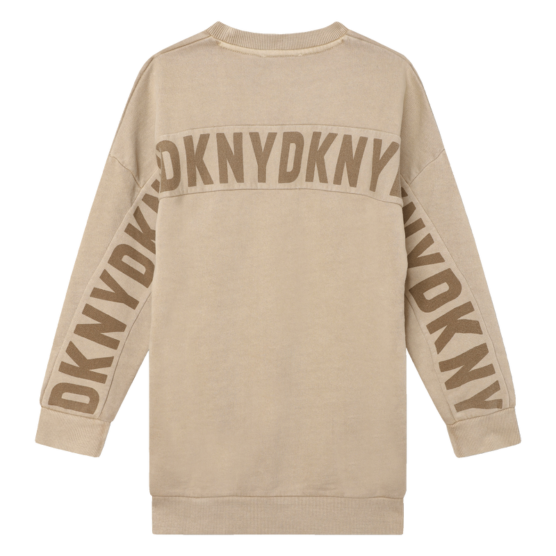 Robe droite en coton avec sigle DKNY 
                    FILLE