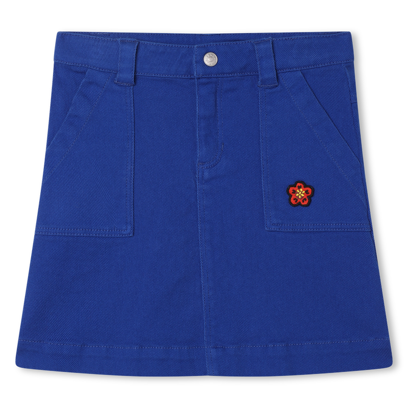 Jupe en coton taille ajustable KENZO KIDS 
                    FILLE