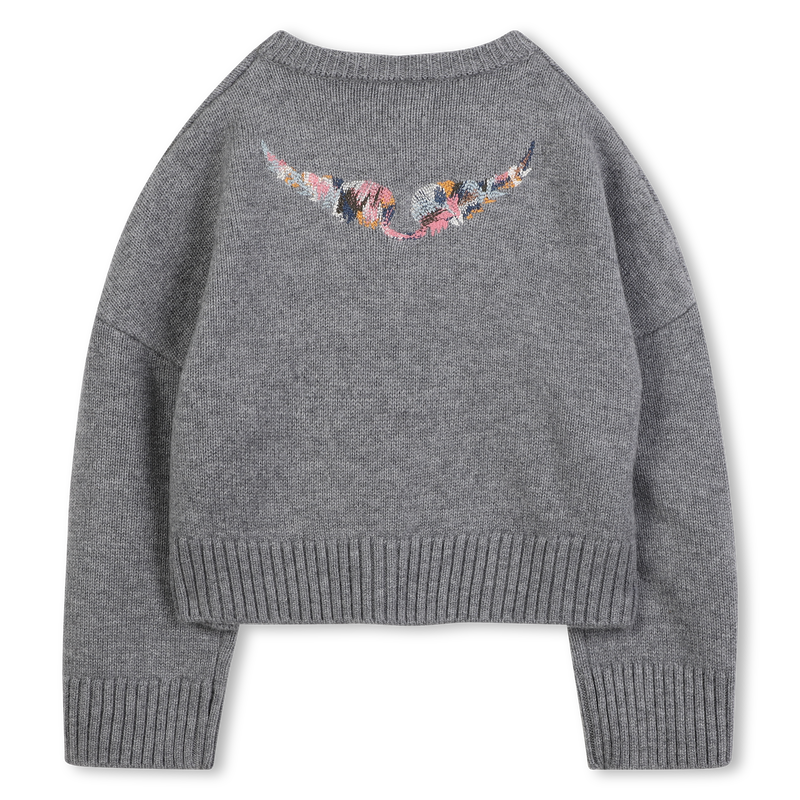 Cardigan tricot ailes brodées ZADIG & VOLTAIRE 
                    FILLE
