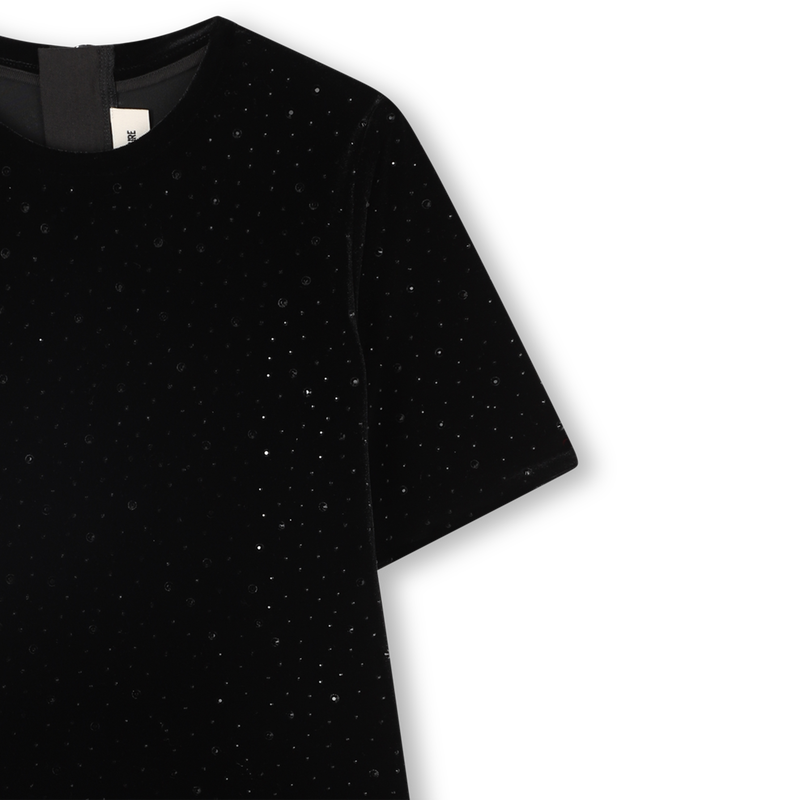 Robe tee-shirt en velours ZADIG & VOLTAIRE 
                    FILLE