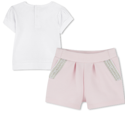 Ensemble short et T-shirt KARL LAGERFELD KIDS FILLE