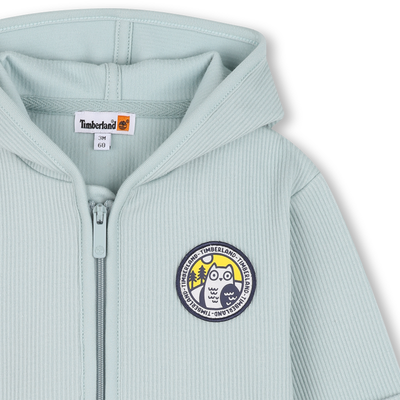 Cardigan capuche en bord-côte TIMBERLAND 
                    GARCON