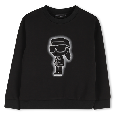 Sweat-shirt en double jersey KARL LAGERFELD KIDS GARCON
