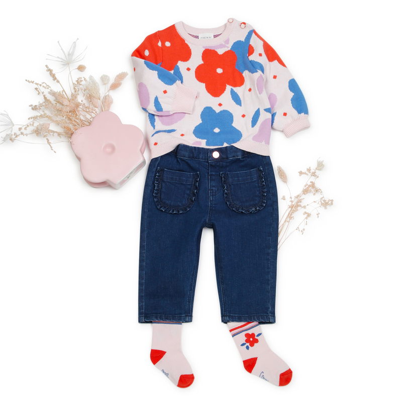 Chaussettes montantes à motifs CARREMENT BEAU 
                    FILLE