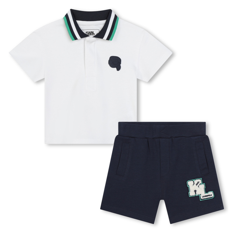 Ensemble polo et bermuda KARL LAGERFELD KIDS 
                    GARCON