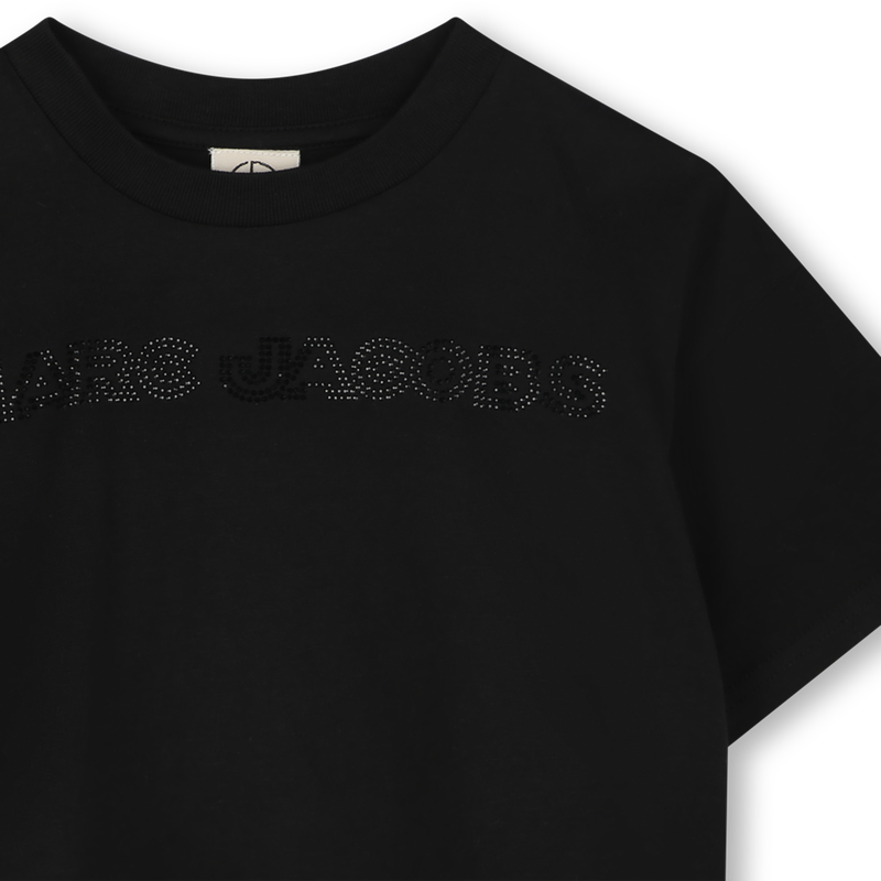 T-shirt court avec strass MARC JACOBS 
                    FILLE
