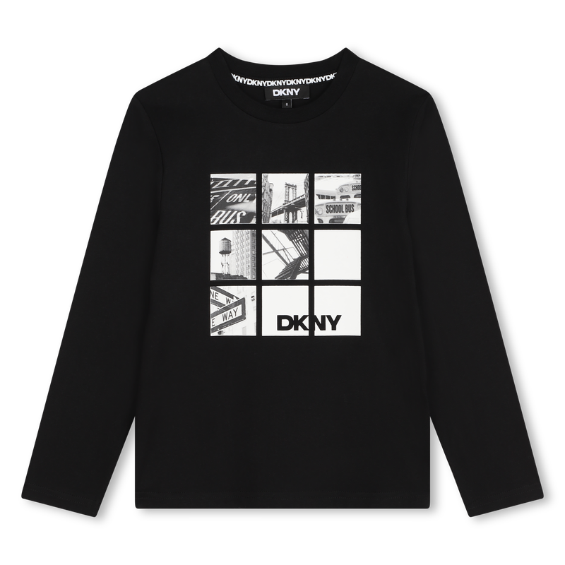 T-shirt manches longues coton DKNY 
                    GARCON