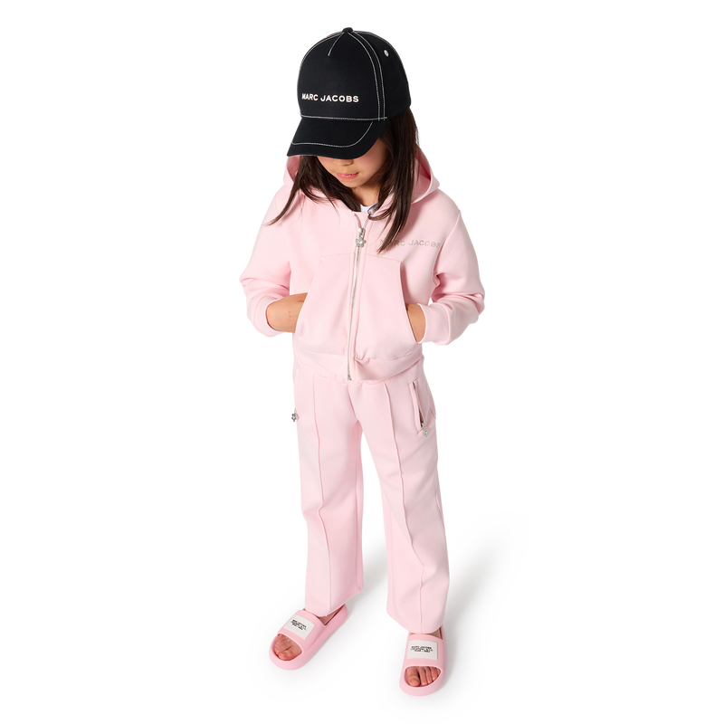 SWEAT ZIPP&Eacute; &Agrave; CAPUCHE MARC JACOBS 
                        FILLE