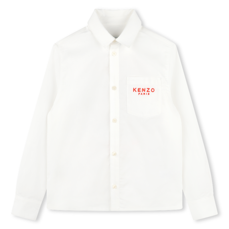 Chemise en coton avec broderie KENZO KIDS 
                        GARCON