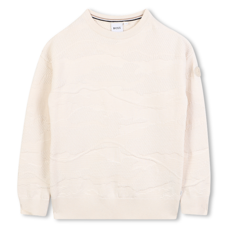 Pull col rond BOSS 
                    GARCON