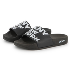 Claquettes imprim&eacute;es DKNY 
                    UNISEXE
