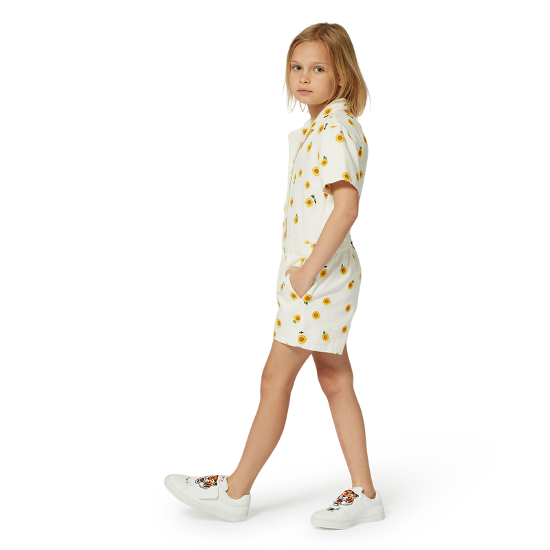 Combi-short en coton KENZO KIDS 
                        FILLE