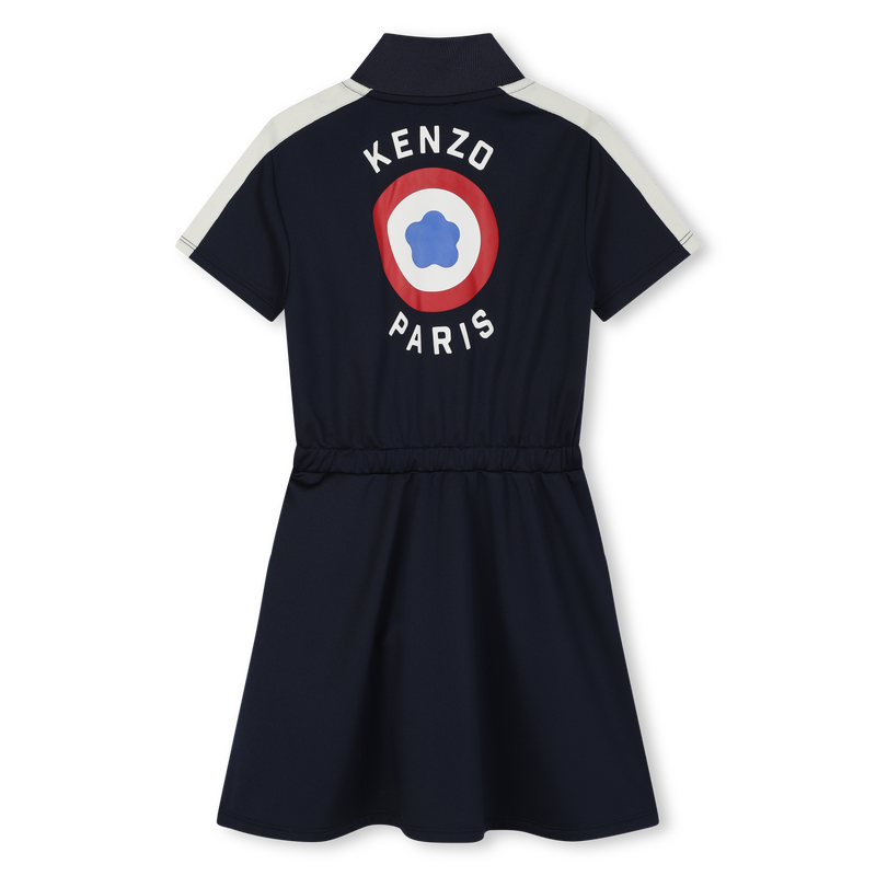 Robe zippée à manches courtes KENZO KIDS 
                    FILLE